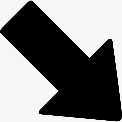 下右箭头图标免抠