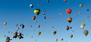 热气球背景图高清