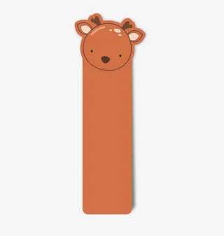 矢量小鹿书签免抠