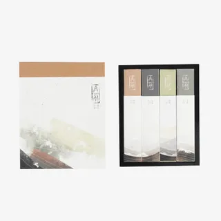 碗筷包装山水素材免抠