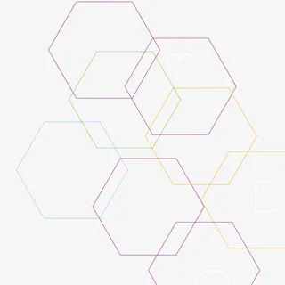 六边形几何图形素材免抠