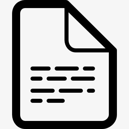 文件纸张轮廓图标免抠