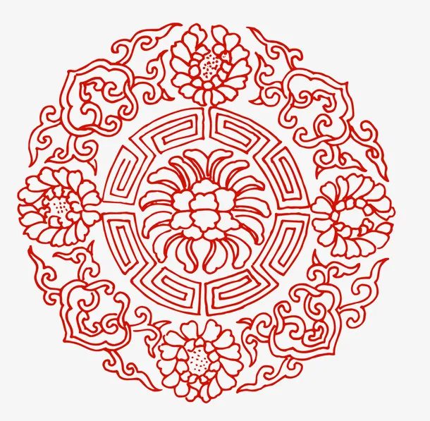 中式边框免抠