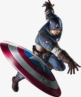 卡通美国队长海报背景