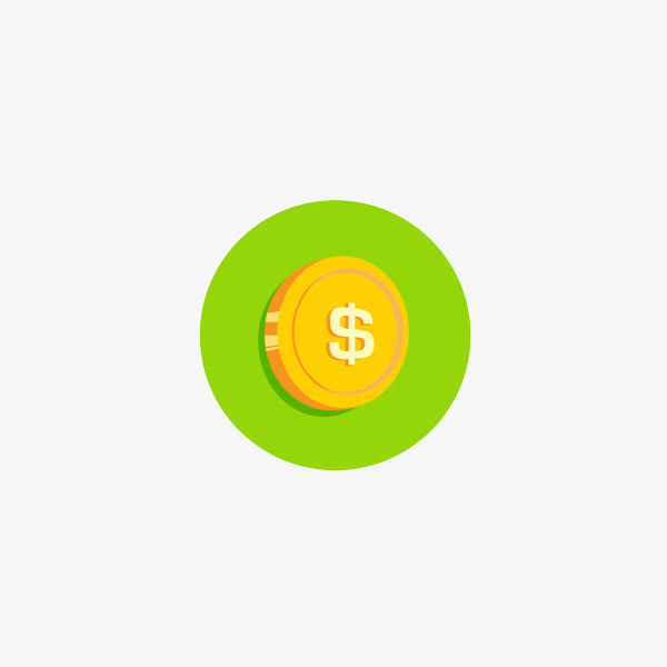 扁平化金币免抠