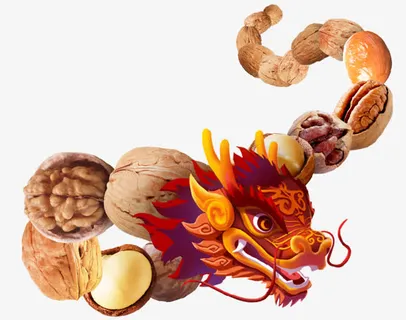 坚果龙中国风免抠