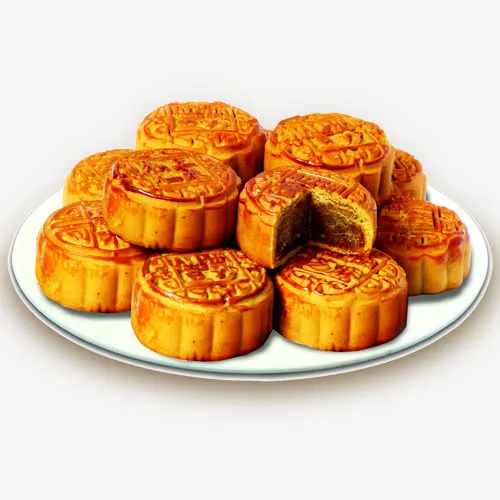 中秋节高清多图层素材 月饼免抠