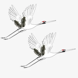 古风飞鹤仙鹤免抠