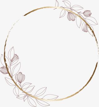 婚礼，LOGO，花环，叶子免抠