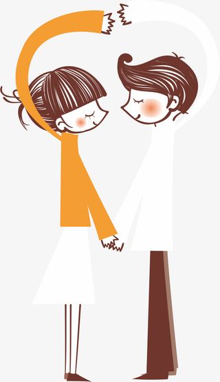 卡通甜蜜爱情元素免抠
