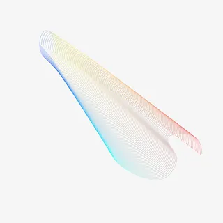 渐变曲线流动电商免抠