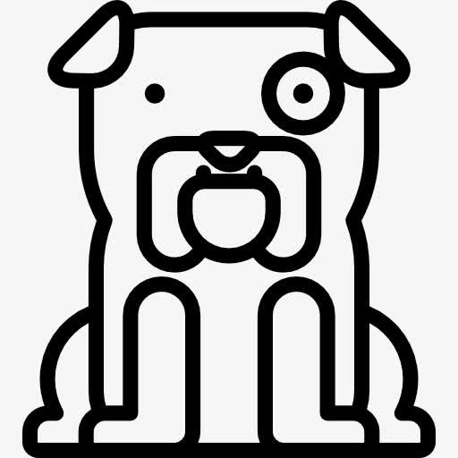 斗牛犬图标免抠
