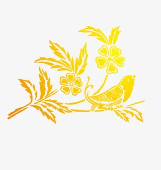 矢量金喜鹊免抠