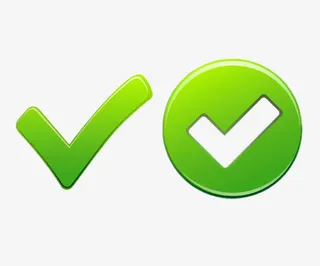 绿色对勾符号免抠