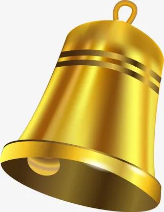 奢华金色铃铛免抠