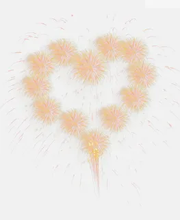 女装心形烟花素材免抠 女装心形烟花素材免抠
