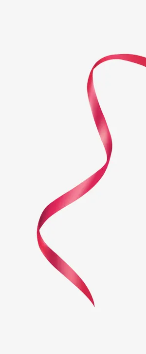 红色彩带免抠