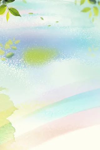 绿色春天海报背景素材高清