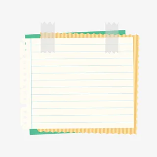 矢量可爱便利贴便签元素免抠