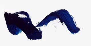 蓝色笔刷素材免抠