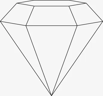 线条宝石图免抠