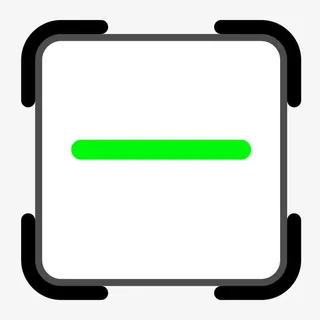 黑色圆角边框扫描元素免抠