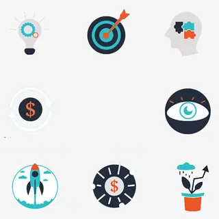 扁平图标合集素材免抠