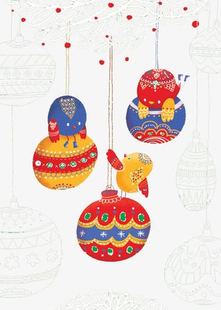 卡通圣诞形象卡片免抠