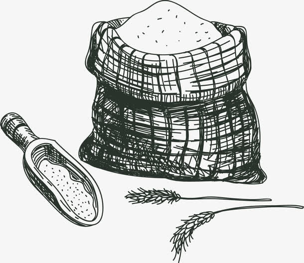 矢量米袋免抠