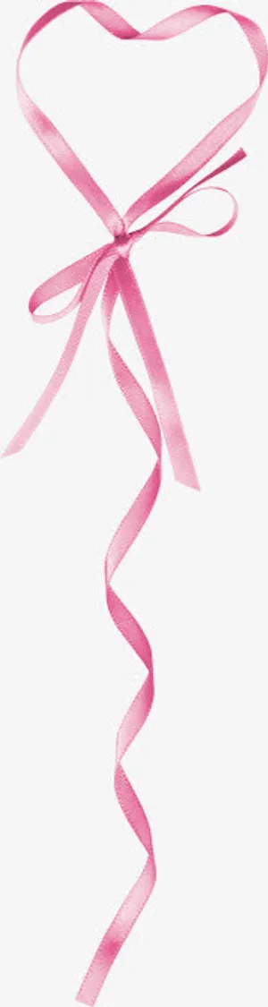 桃心蝴蝶结彩带免抠