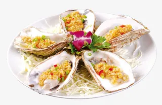 蒜蓉生蚝扇贝免抠