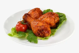 盘子里面的鸡腿免抠