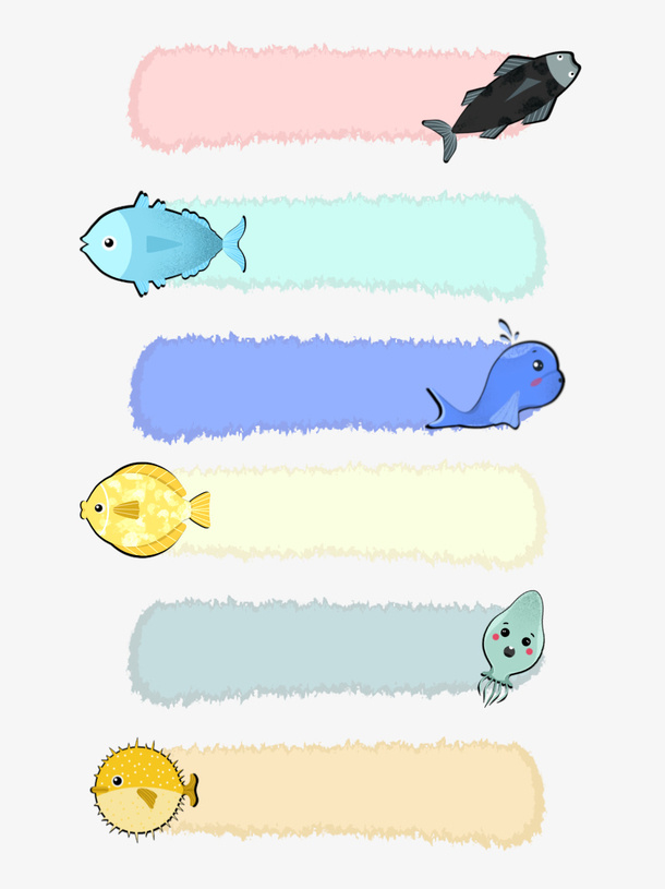 可爱矢量对话框边框卡通PNG素材免抠