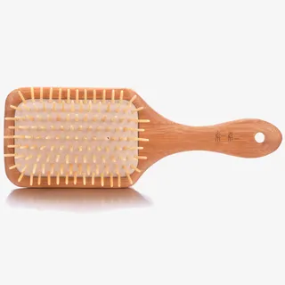 檀香木按摩卷发梳免抠