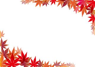 红色枫叶框架背景高清