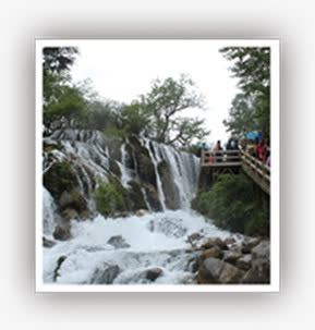 瀑布山水风光景色免抠