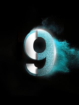 高科技特效数字9字海报高清