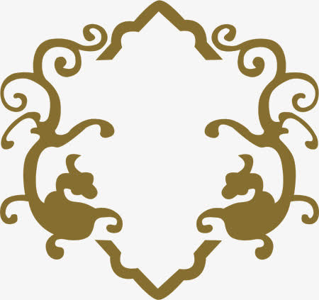 欧式花边边框免抠