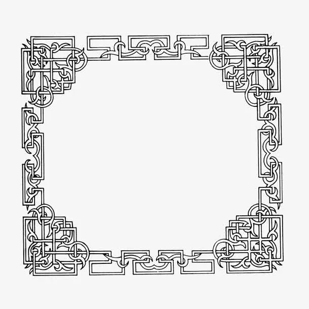中式传统边框PNG图片免抠