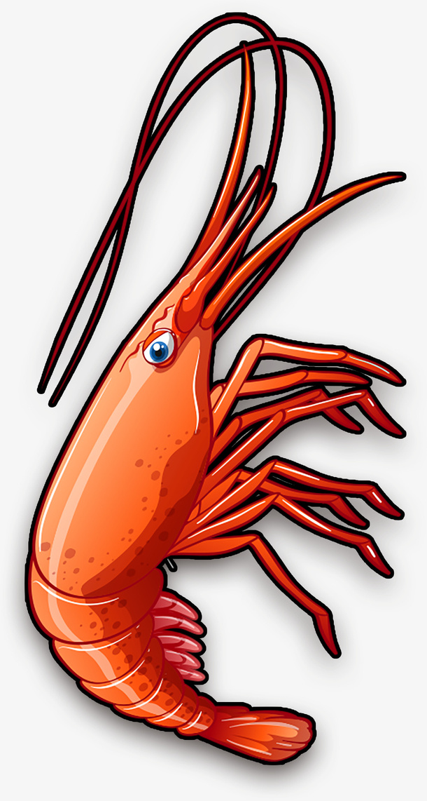 手绘 小龙虾免抠