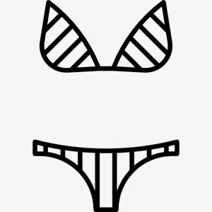Stripe Bikini 图标免抠