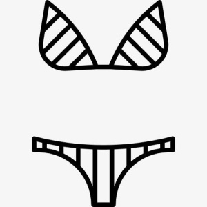 Stripe Bikini 图标免抠