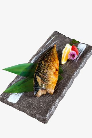 青花魚鹽烤免抠