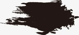 泼墨水墨笔刷免抠