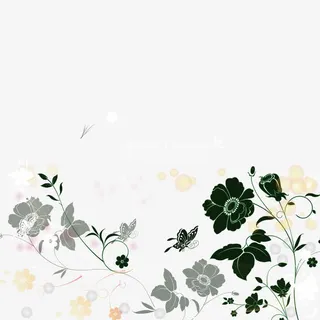 春季花纹图案底纹矢量素材免抠