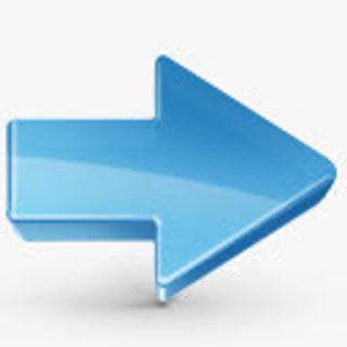 蓝色的向右箭头图标免抠