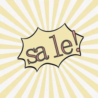 黄色简约射线免抠