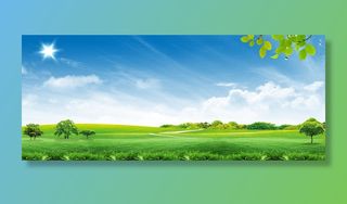 草原天空海报高清摄影风景背景