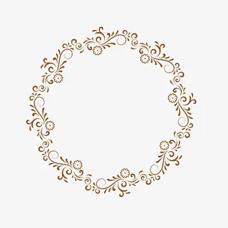 欧式花环复古边框免抠 欧式花环复古边框免抠