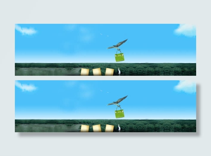 淘宝女包清新背景banner